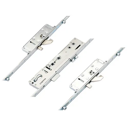 Lockmaster Latch Deadbolt 2 Hooks 2 Anti Lift Pins 4 Rollers Lift Lever or Double Spindle Multipoint Door Lock - Option 2 (top hook to spindle = 621mm)