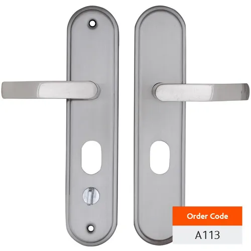 Hooply Steel Door Furniture with Snib