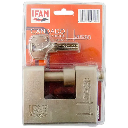 Ifam Huno 80mm CEN5 Armoured Shutter Padlock