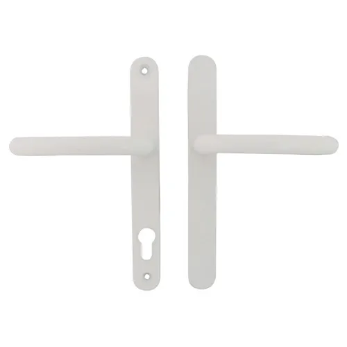 Fab & Fix Balmoral Blank Lever Lever UPVC Multipoint Door Handles -  92mm PZ Sprung 212mm Screw Centres