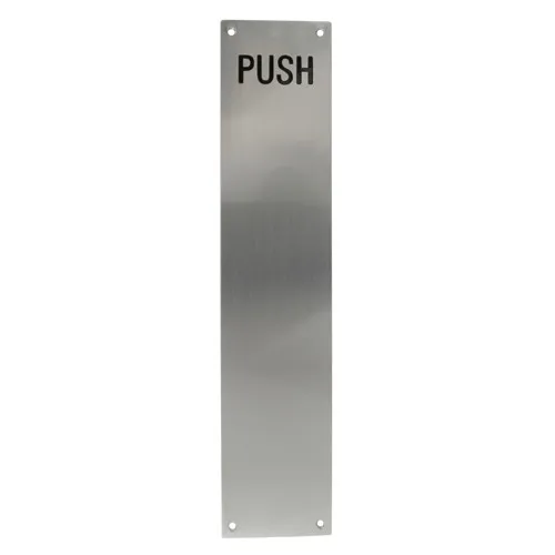 TSS Engraved 'PUSH' Finger Plate