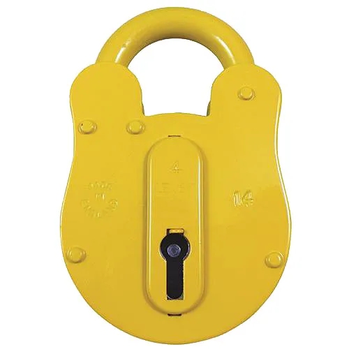 Fire Brigade FB14 Open Shackle Yellow Padlock