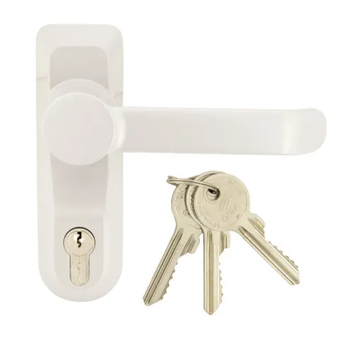 Briton 1413E Outside Access Device - Lever Handle with Euro Cylinder - For Timber or Metal Doors