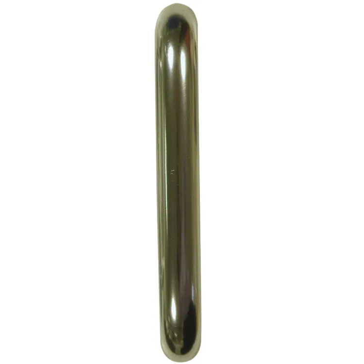 Round Bar D Pull Handles Bolt Through Fixing Satin Aluminium