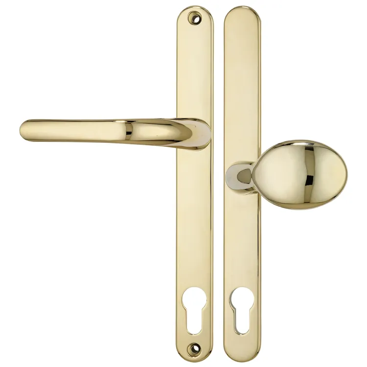 Millenco Lever Moveable Pad UPVC Multipoint Door Handles - 117mm/86mm PZ Sprung 237mm Screw Centres
