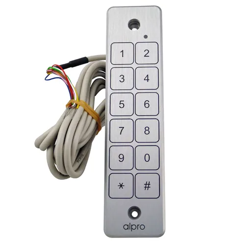 Alpro Weatherproof Narrow Touch Access Keypad