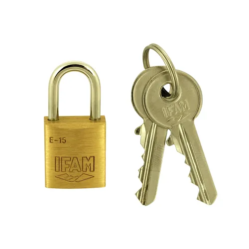 Ifam E Series 15mm Open Shackle Brass Padlock