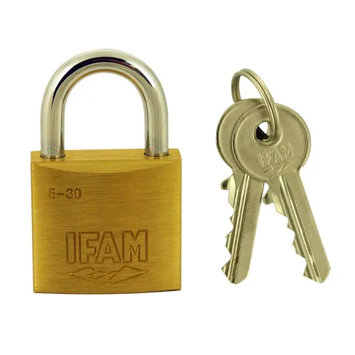 Ifam E Series 30mm Open Shackle Brass Padlock