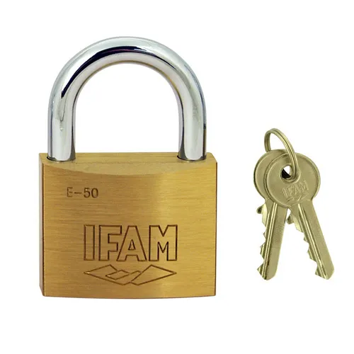 Ifam E Series 50mm Open Shackle Brass Padlock