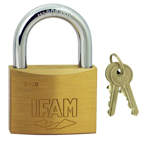 Ifam E Series 60mm Open Shackle Brass Padlock