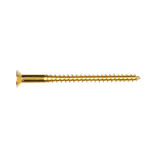 JCP C/snk Slant Woodscrew 3x12" Brass x100