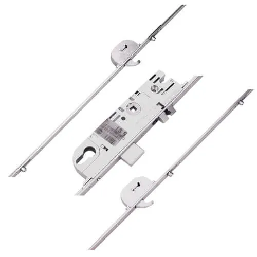 Maco C-TS Latch Deadbolt 4 Rollers 2 Hooks Split Spindle Multipoint Door Lock