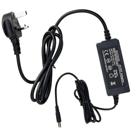 HAYDON MARKETING CCTV Inline Power Supply Lead & UK Plug 12VDC