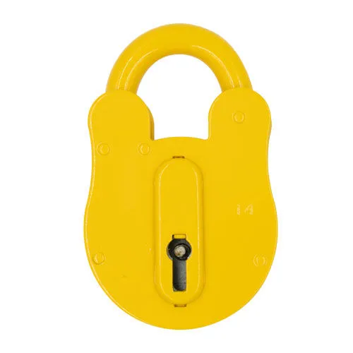 Fire Brigade FB14 Open Shackle Yellow Contract Padlock