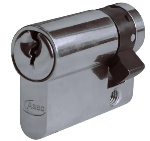 Asec Euro Half Cylinder With Adjustable Cam - 6 Pin