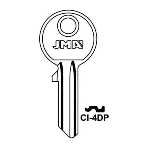 Copy Cylinder Cut Key - Brass