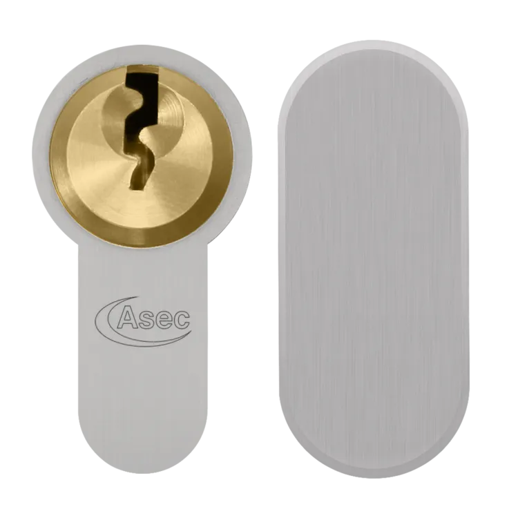 ASEC Vital 6 Pin Key & Turn Euro Dual Finish Snap Resistant Cylinder