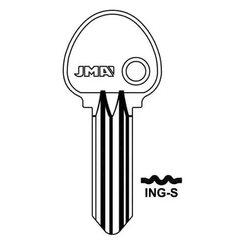 Copy Cylinder Cut Key - Steel
