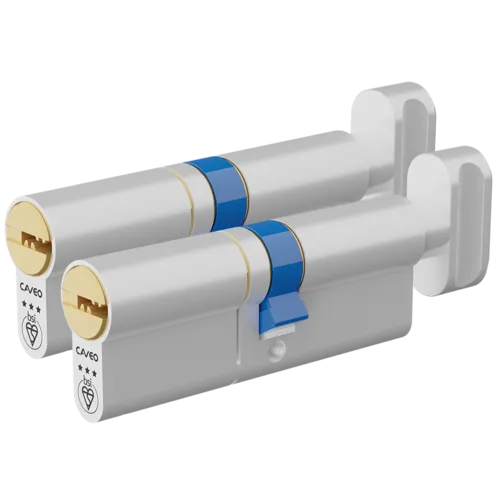 CAVEO TS007 3* Key & Turn Euro Dimple Cylinder Keyed Alike