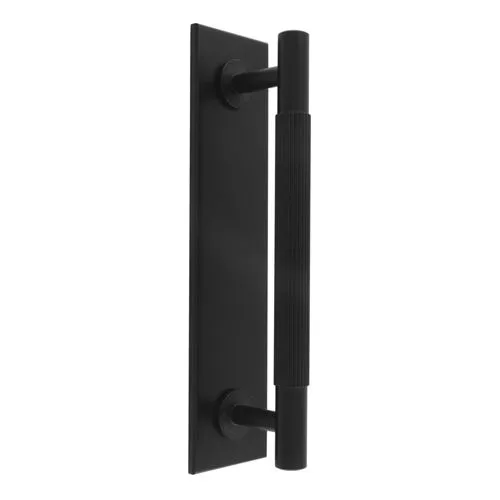 Carlisle Brass BP710BMB168MB Lines Pull Handles on backplate (LEAD TIME: 2-3 DAYS)