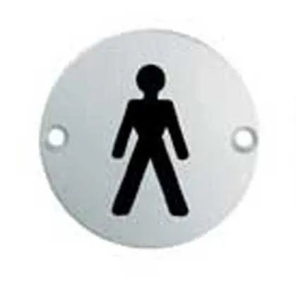 EuroSpec SEX4011SAA Male Symbol (LEAD TIME: 2-3 DAYS)