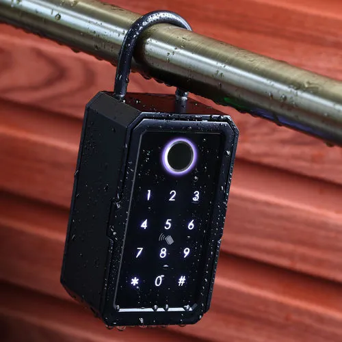 TTLock Bluetooth keysafe, supports PIN codes, Fobs, fingerprint and app.