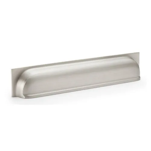 Alexander & Wilks AW906SN Quantock Cup Pull Handle - Satin Nickel - Centres 203mm (LEAD TIME: 2-3 DAYS)