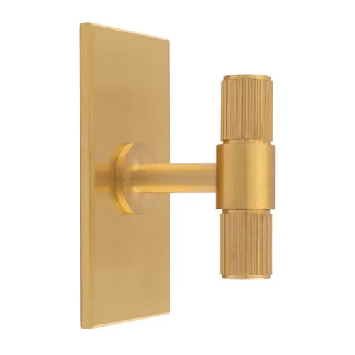 Carlisle Brass BP711SB76SB Lines T Bar Knob On Backplate (LEAD TIME: 2-3 DAYS)