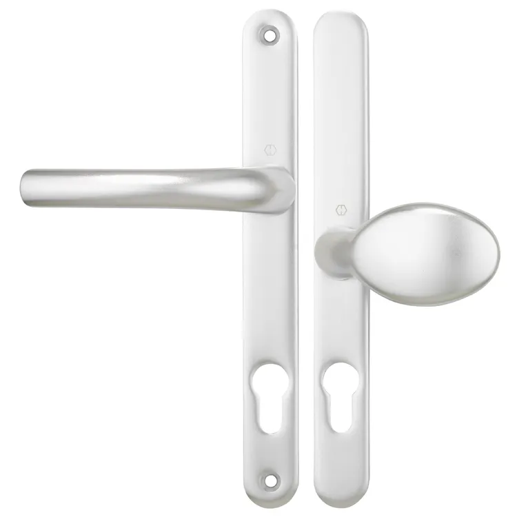 Hoppe Atlanta Lever Moveable Pad UPVC Multipoint Door Handles - 92mm/62mm PZ Sprung 215mm Screw Centres