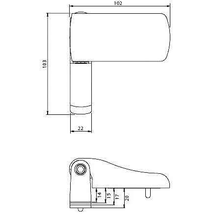 Fab and Fix Anchorage 3D Flag Hinge for UPVC Doors