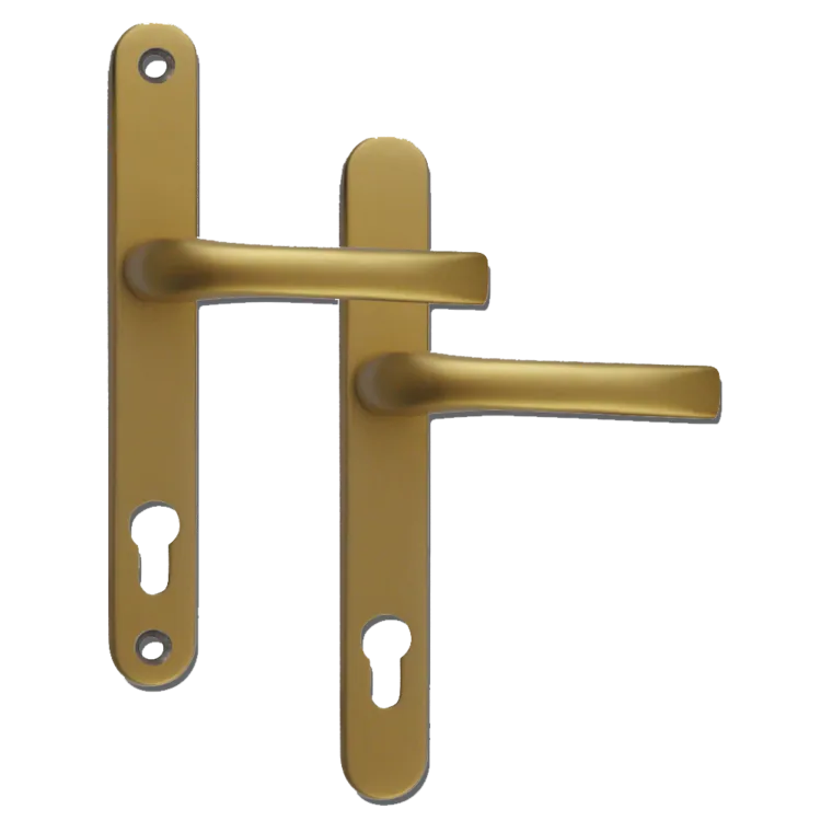 MILA Prolinea 92 Lever/Lever UPVC Furniture - 240mm Backplate