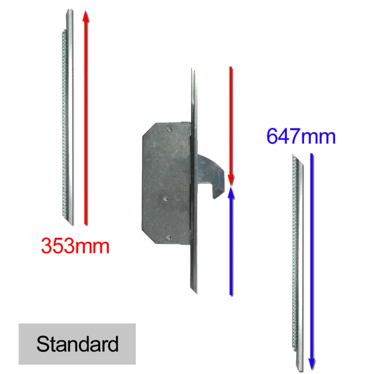 ASEC Modular Repair Lock Locking Point Extensions (Timber Door) - 2 Hook