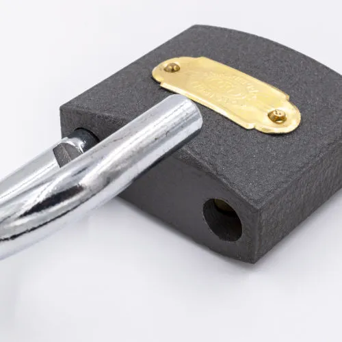 Tri Circle 50mm Iron Padlock - Open Shackle
