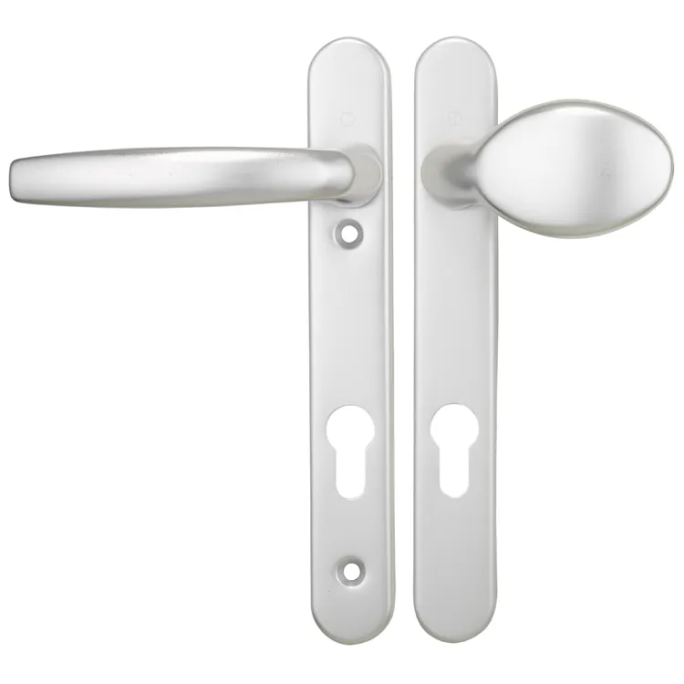Hoppe Atlanta Lever Moveable Pad UPVC Multipoint Door Handles - 92mm PZ Sprung 122mm Screw Centres