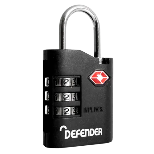 DEFENDER TSA Travel Sentry Padlock - Combi Locking