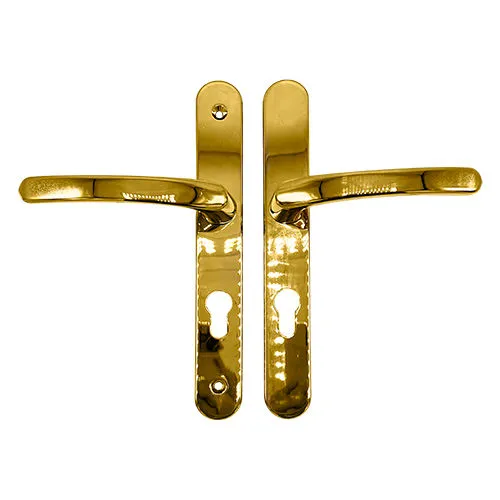 TSS Lever Lever UPVC Multipoint Door Handles - 70mm PZ - Sprung - 200mm Screw Centres - 7mm Follower