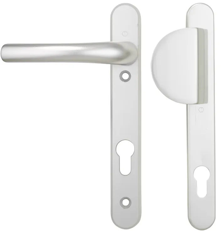 Hoppe Atlanta Lever Fixed Pad UPVC Multipoint Door Handles - 92mm PZ Sprung 122mm Screw Centres