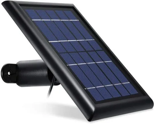 Arlo Solar Panel with Magnetic Charging Cable V2 - Black
