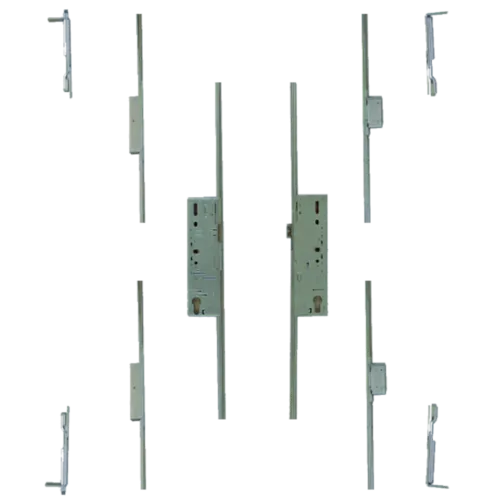 FULLEX Crimebeater Direct Fit Double Door Set 45/92 Latch & Deadbolt 2 Hook - Split Spindle