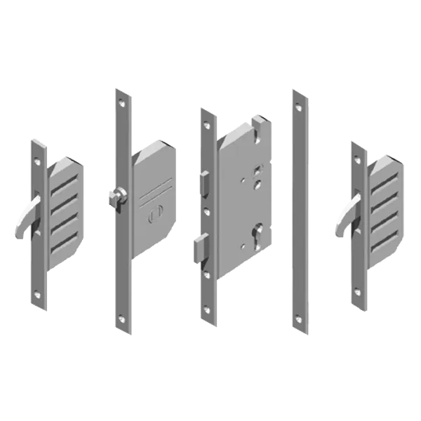 WINKHAUS AV2 EntryGuard Lever Operated Latch & Deadbolt 16mm Flat - 2 Hook