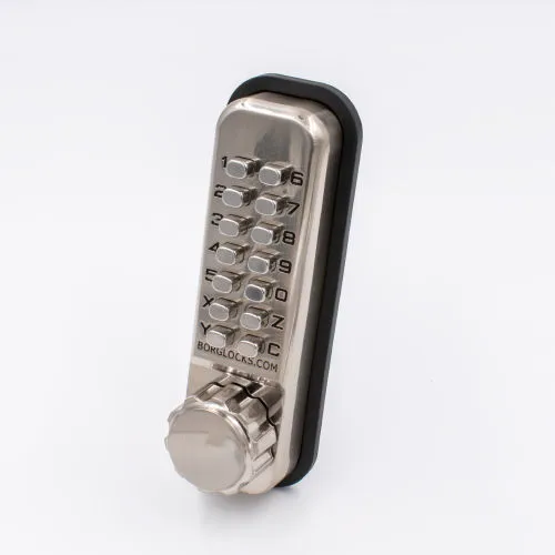 Borg 2501 Outdoor Digital Lock with Holdback in Stainless Steel