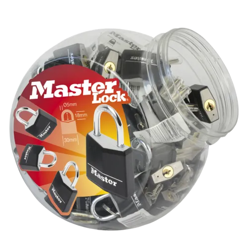 MASTER LOCK Aluminium Padlock Countertop Jar