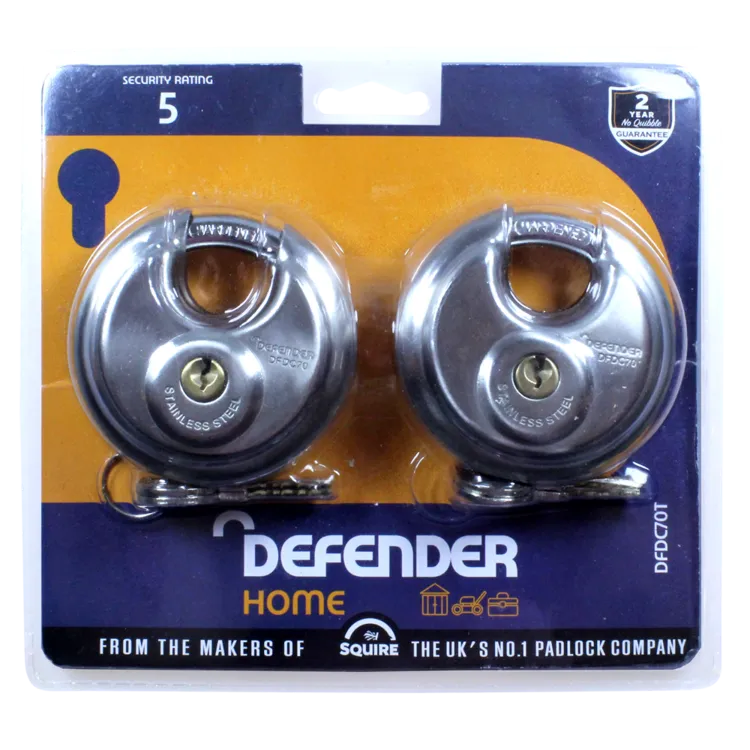DEFENDER 70mm Discus Padlock