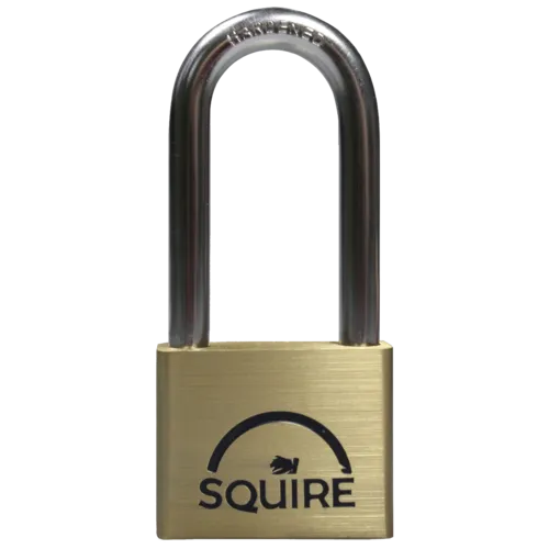 SQUIRE Lion Range Brass Long Shackle Padlocks