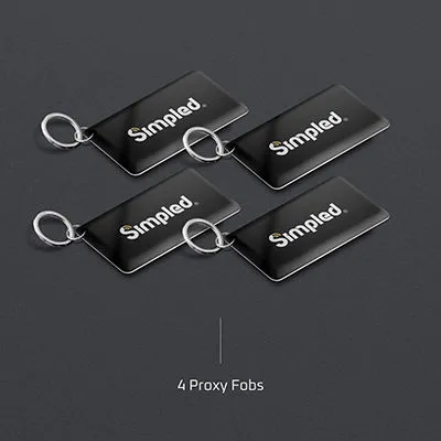 Simpled Proxy fobs -pack of 4