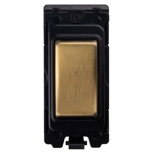 Eurolite G16-SBB Grid & Modular 2 Way & Off Retractive Switch - Satin Brass (LEAD TIME: 2-3 DAYS)