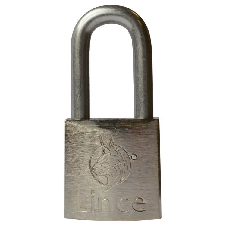 LINCE Nautic Brass Body Corrosion Resistant Long Shackle Padlock