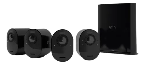 Arlo Gen 5 Wire-Free 4-Cam Kit 3-Month Smart - Black