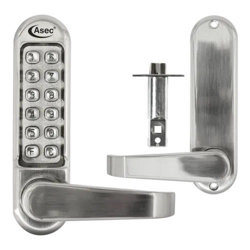 ASEC AS4300 Series Lever Operated Digital Lock With Clutched Handle & 60mm Latch