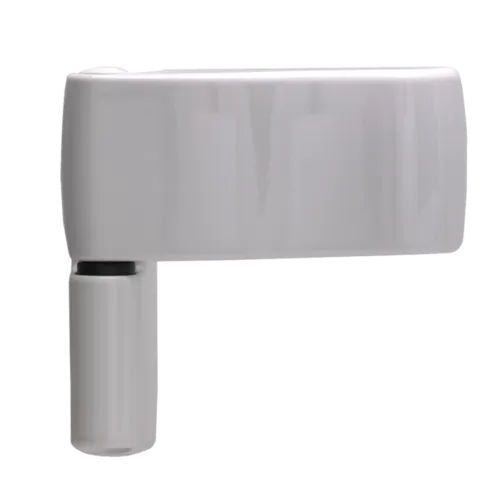 TSS Lever Lever UPVC Multipoint Door Handles - 117mm PZ - Sprung - 237mm Screw Centres - 267mm Backplate